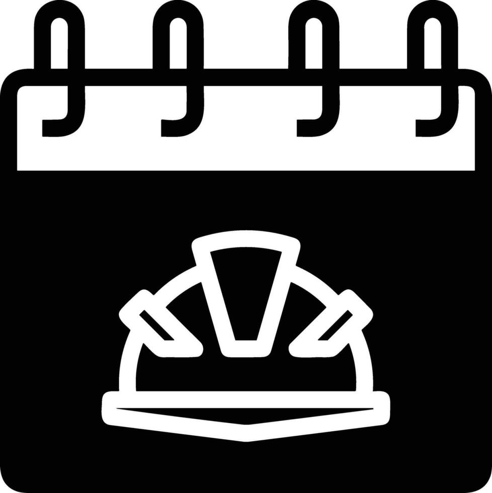 Sicherheit Helm Symbol Symbol Bild Vektor. Illustration von das Kopf Schutz industriell Ingenieur Arbeiter Design Bild vektor