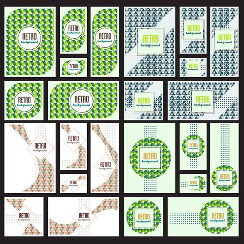 Alte Retro- Weinlesearthintergrund Design-Schablone vektor