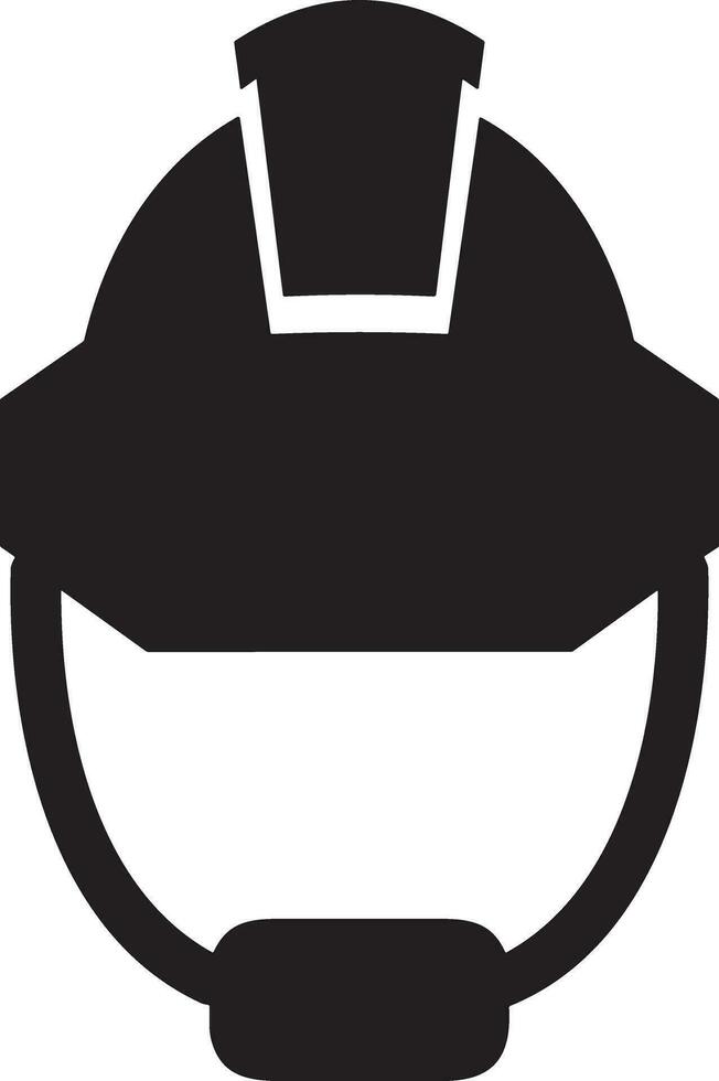 Sicherheit Helm Symbol Symbol Bild Vektor. Illustration von das Kopf Schutz industriell Ingenieur Arbeiter Design Bild vektor