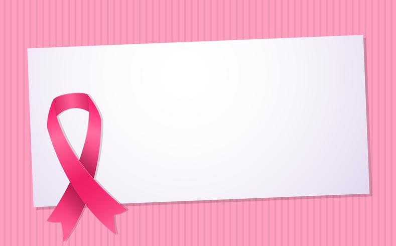 Brustkrebsbewusstsein Vektor Hintergrund