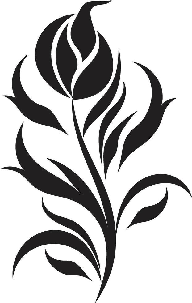 schwarz Blumen- Ornament schwarz Blumen- Paisley vektor