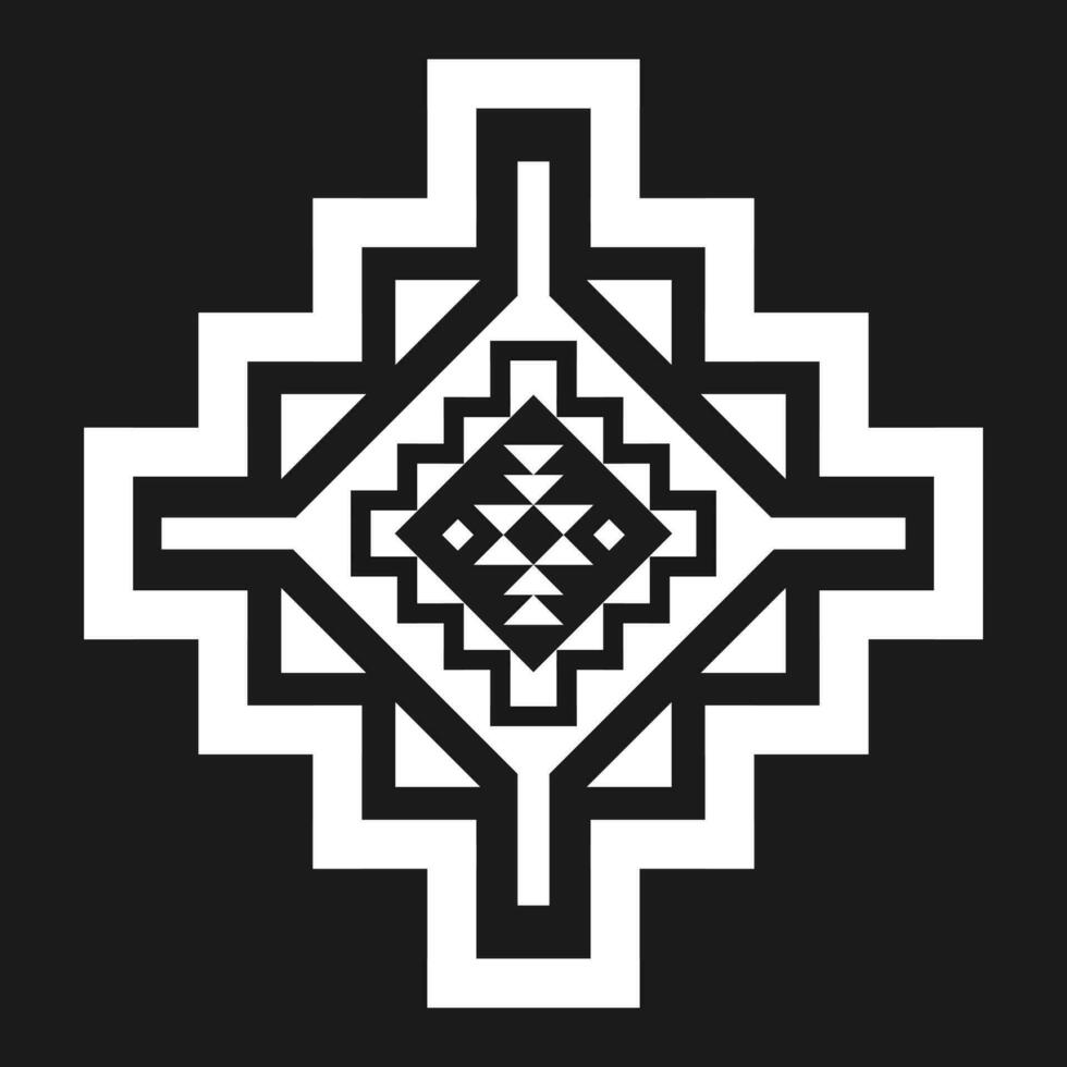 geometrisk etnisk mönster konst. amerikansk, mexikansk stil. bakgrund aztec stam- prydnad. design för tyg, Kläder, textil, logotyp, symbol. vektor
