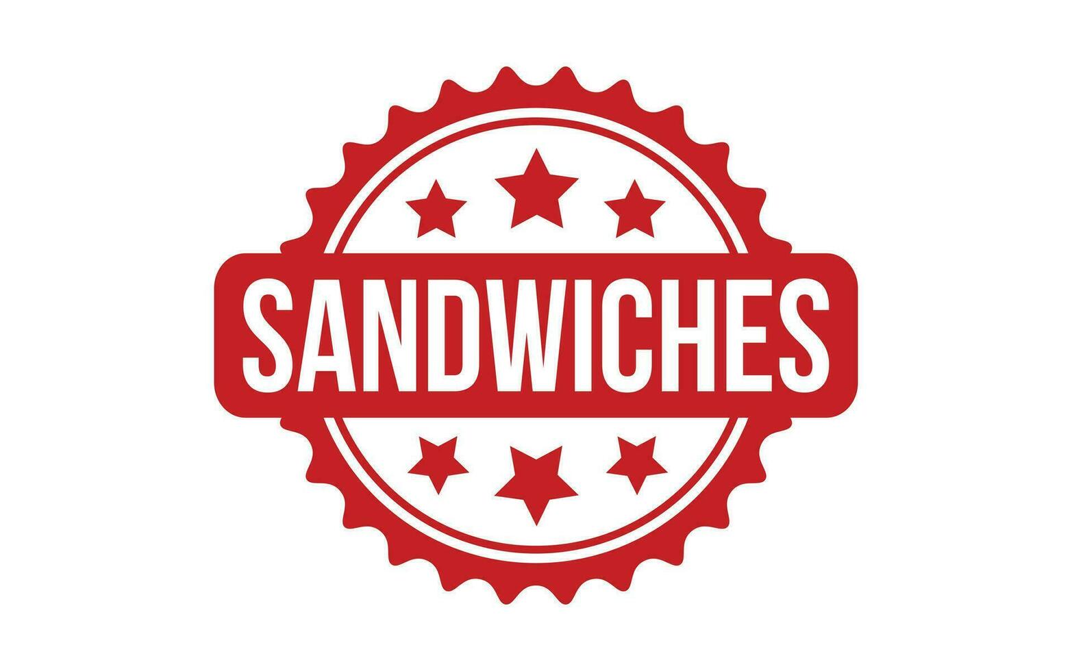 Sandwiches Gummi Grunge Briefmarke Siegel Vektor