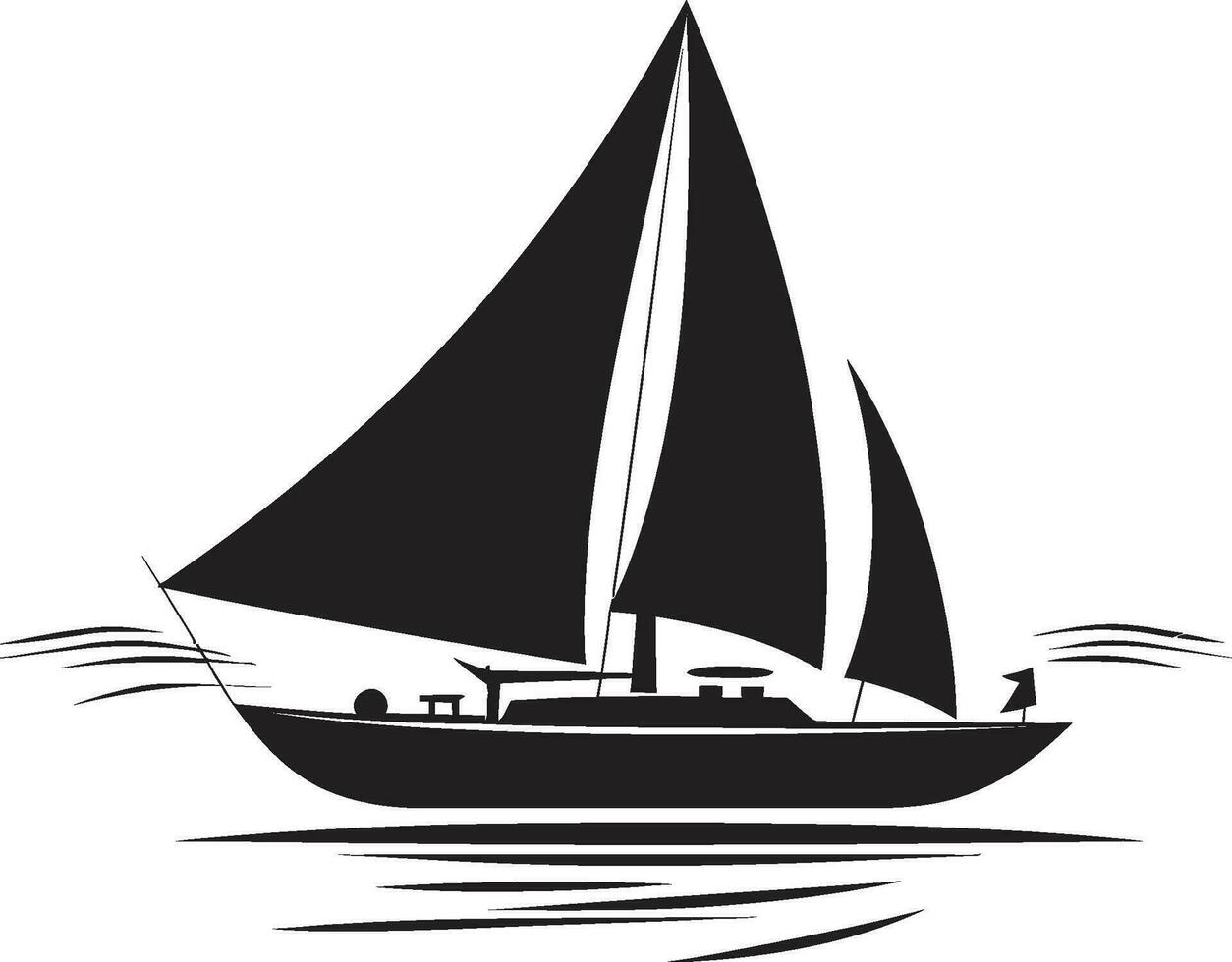 sjöfart alkemi svart båt vektor drömmar nautisk förträfflighet vektor nattetid resa