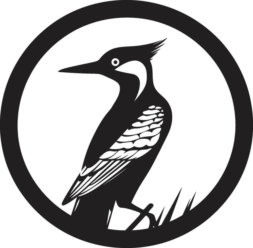 schwarz Specht Vektor Logo ein Logo Das werden Hilfe Sie generieren führt schwarz Specht Vogel Logo ein Logo Das werden Hilfe Sie Boost Der Umsatz