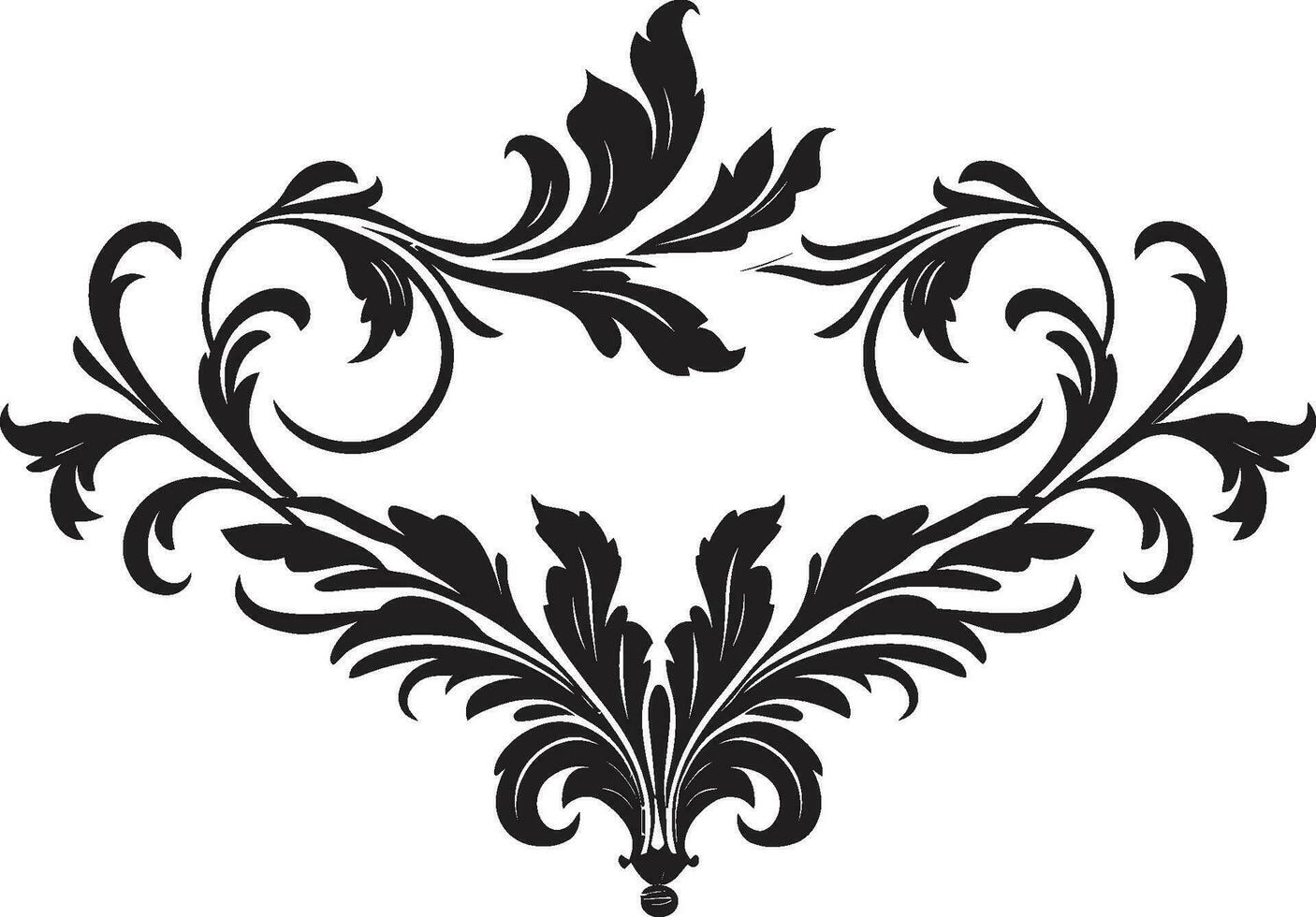slösa buketter svartvit hantverk med en kunglig dekorativ Rör ädel elegans vektor av svart dekorativ förträfflighet för royalty