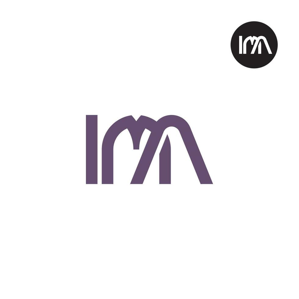 brev ima monogram logotyp design vektor