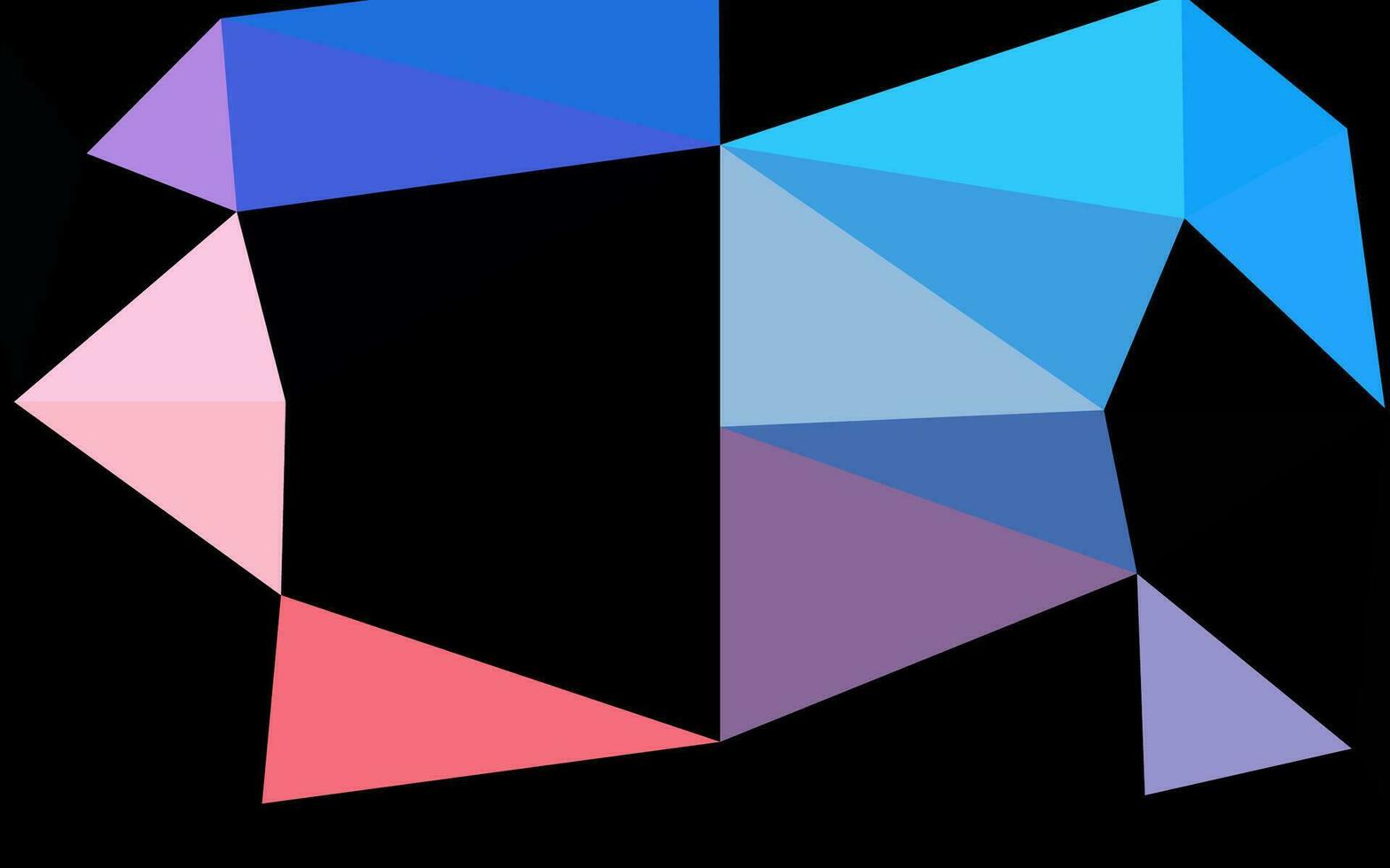 ljusblå, röd vektor polygon abstrakt layout.