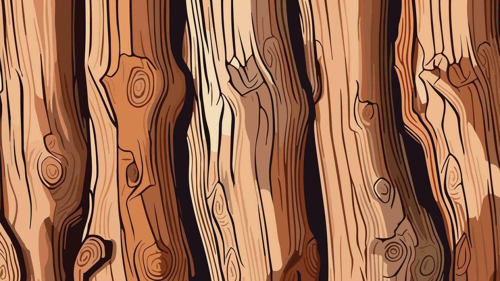 Holz Textur Hintergrund mit natürlich Muster und Körner. hoch Qualität Bild zum Design, drucken, Netz, und Kunst Projekte. vektor