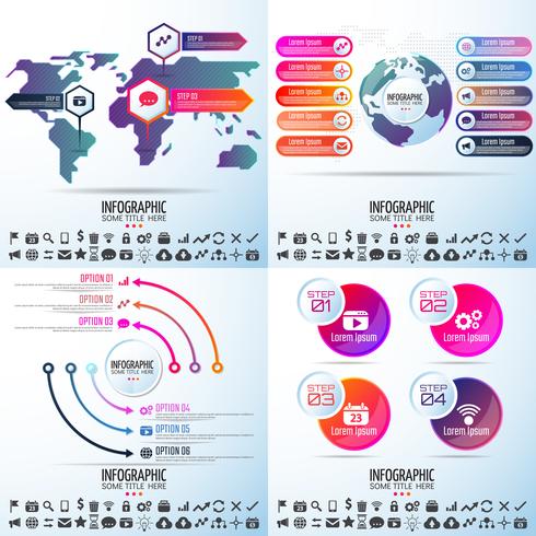 Infografiken-Designvorlage vektor