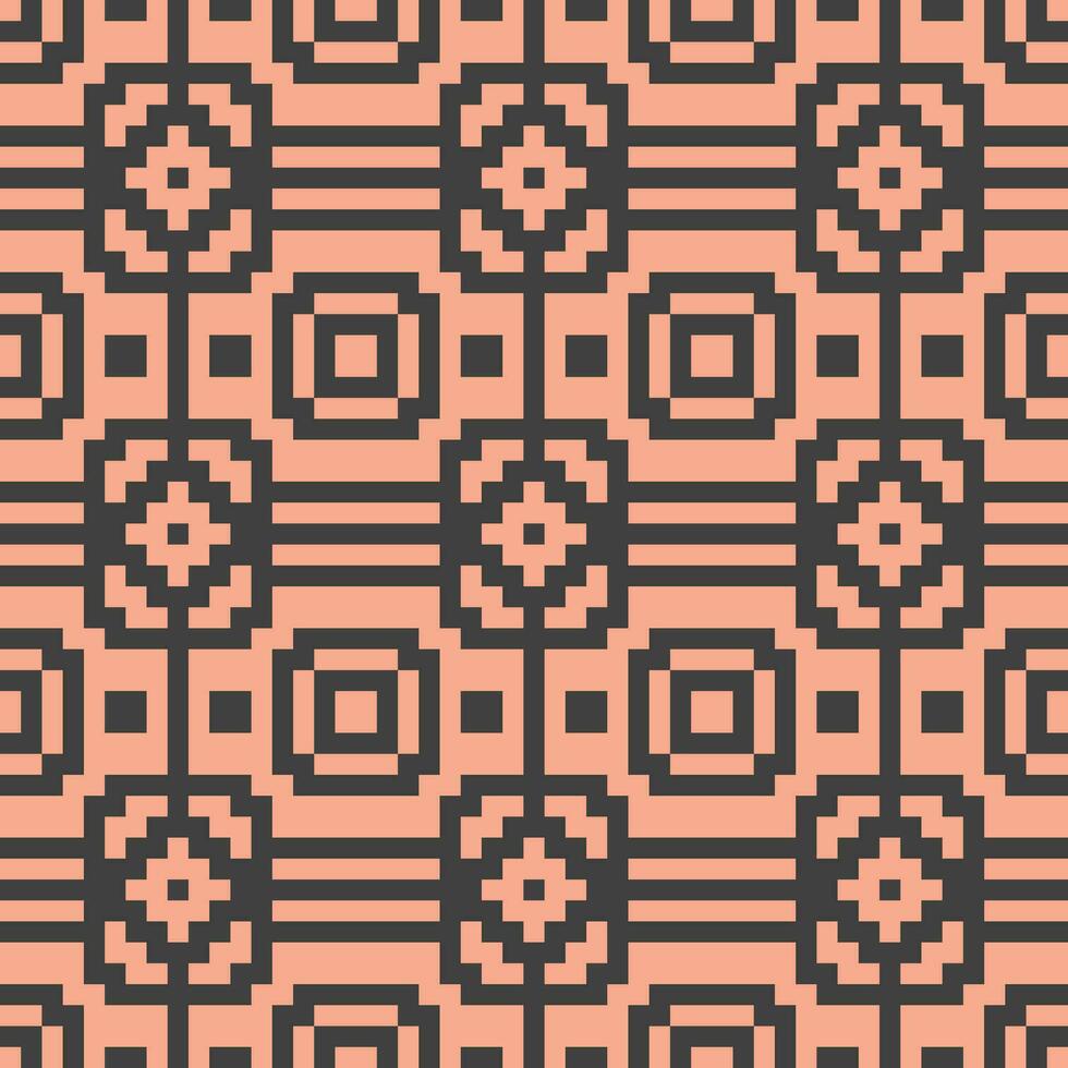 ein Muster mit Quadrate und Quadrate auf ein Rosa Hintergrund vektor