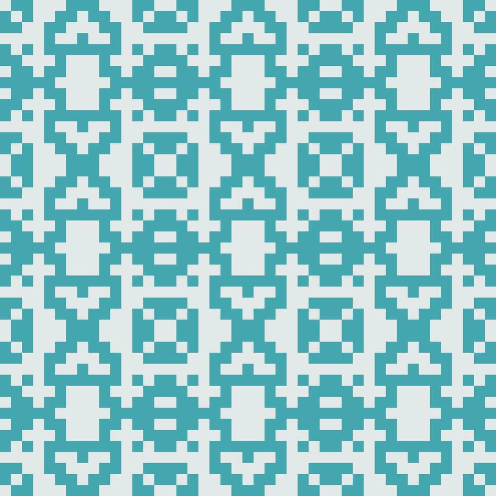 en blå och vit mönster med kvadrater vektor