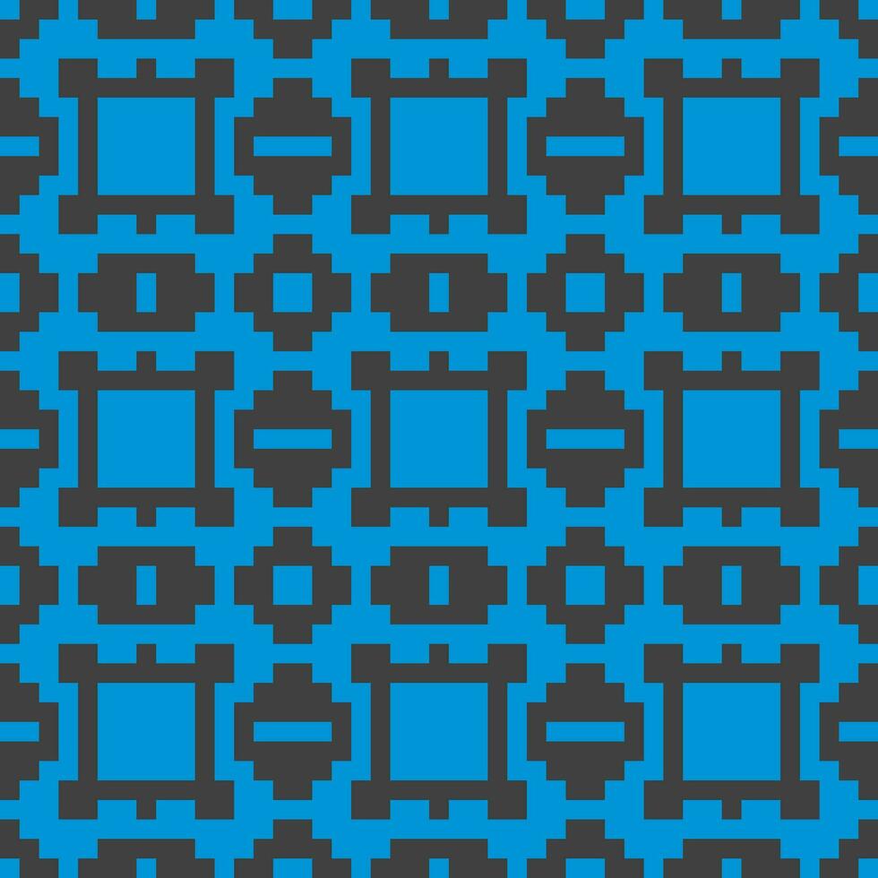 ein Blau und schwarz Muster mit Quadrate vektor