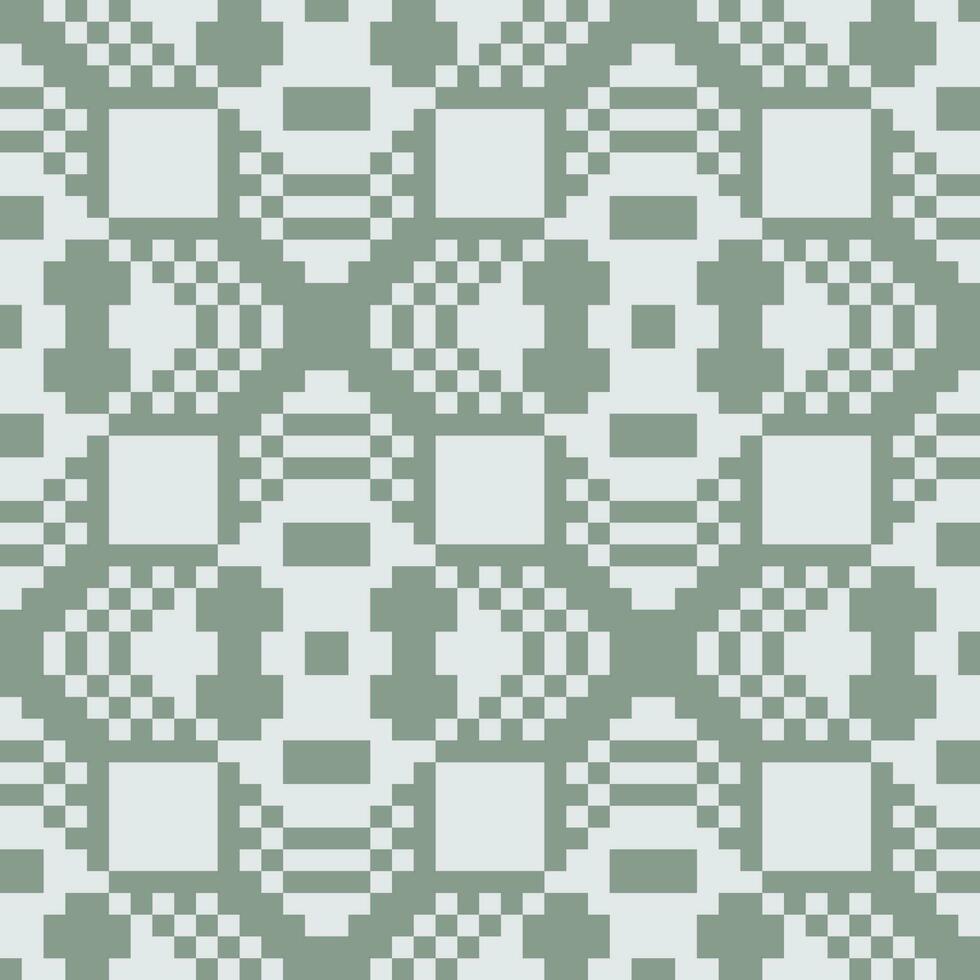 en grön och vit mönster med kvadrater vektor