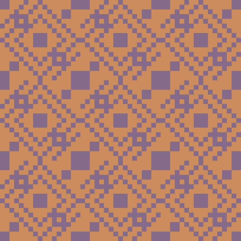 ein Muster mit Quadrate im lila und Orange vektor