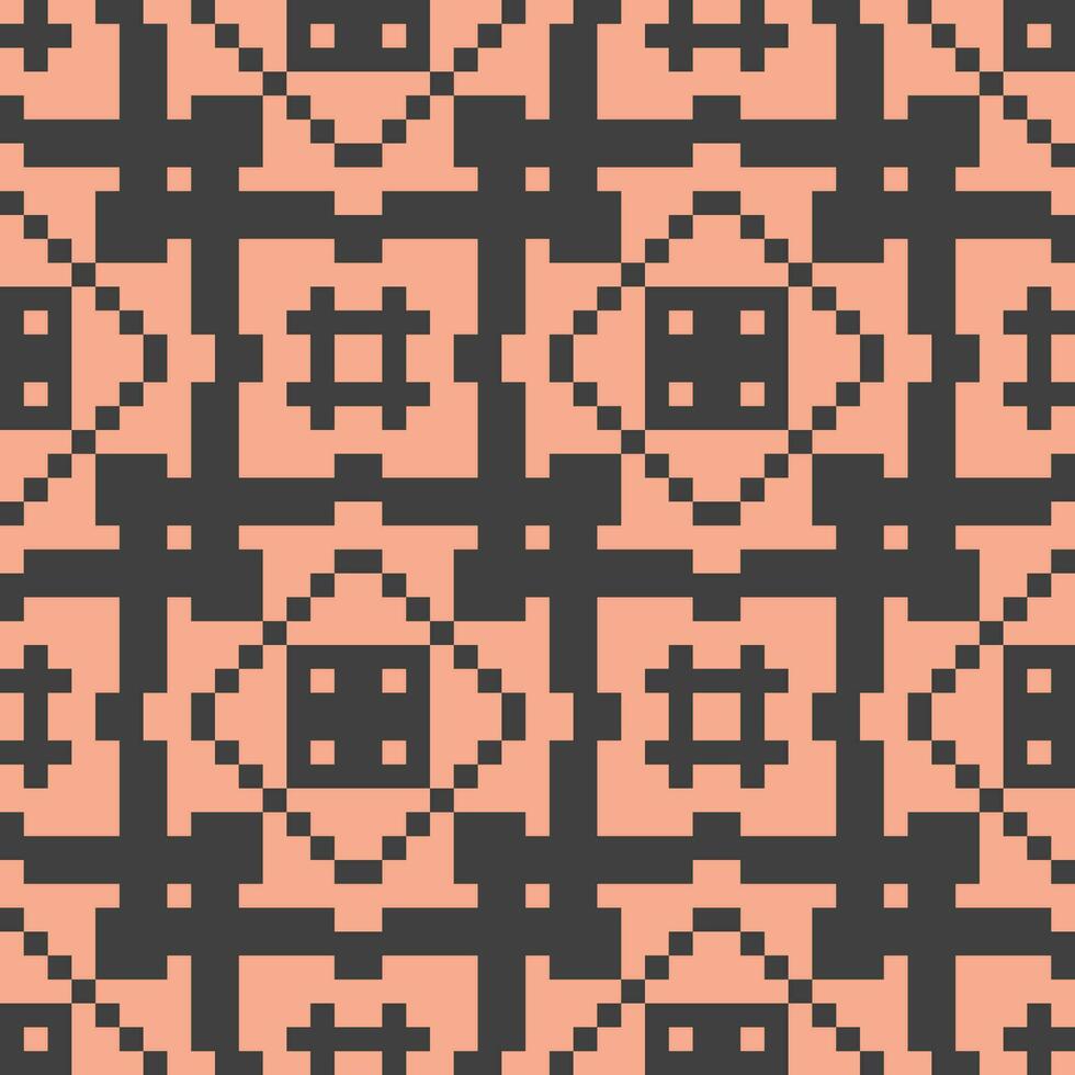 en pixelated mönster med kvadrater och kvadrater vektor
