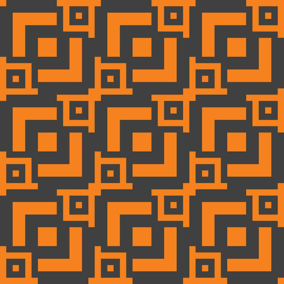 ein Orange und schwarz geometrisch Muster vektor