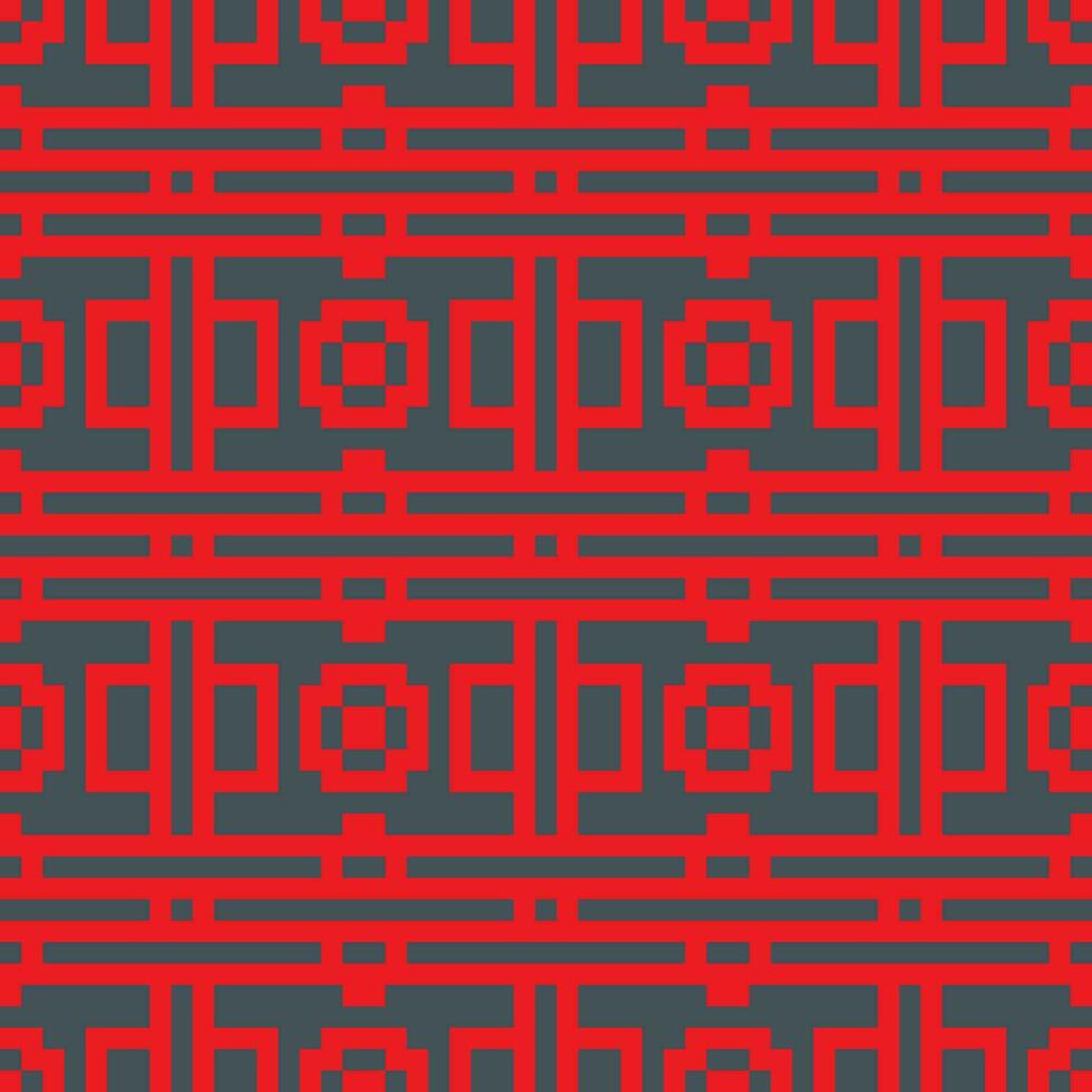 ein rot und schwarz geometrisch Muster vektor