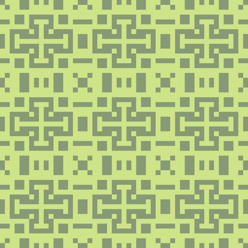 en grön och grå mönster med kvadrater vektor