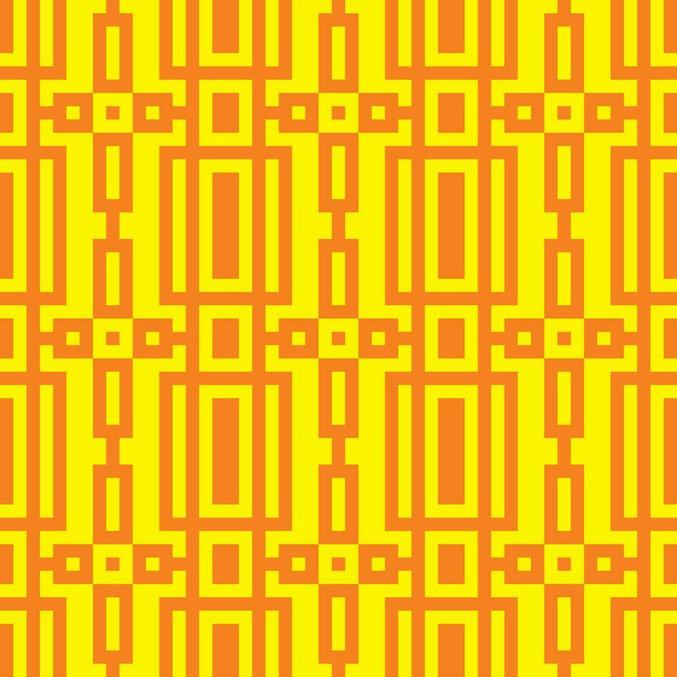 en gul och orange geometrisk mönster vektor