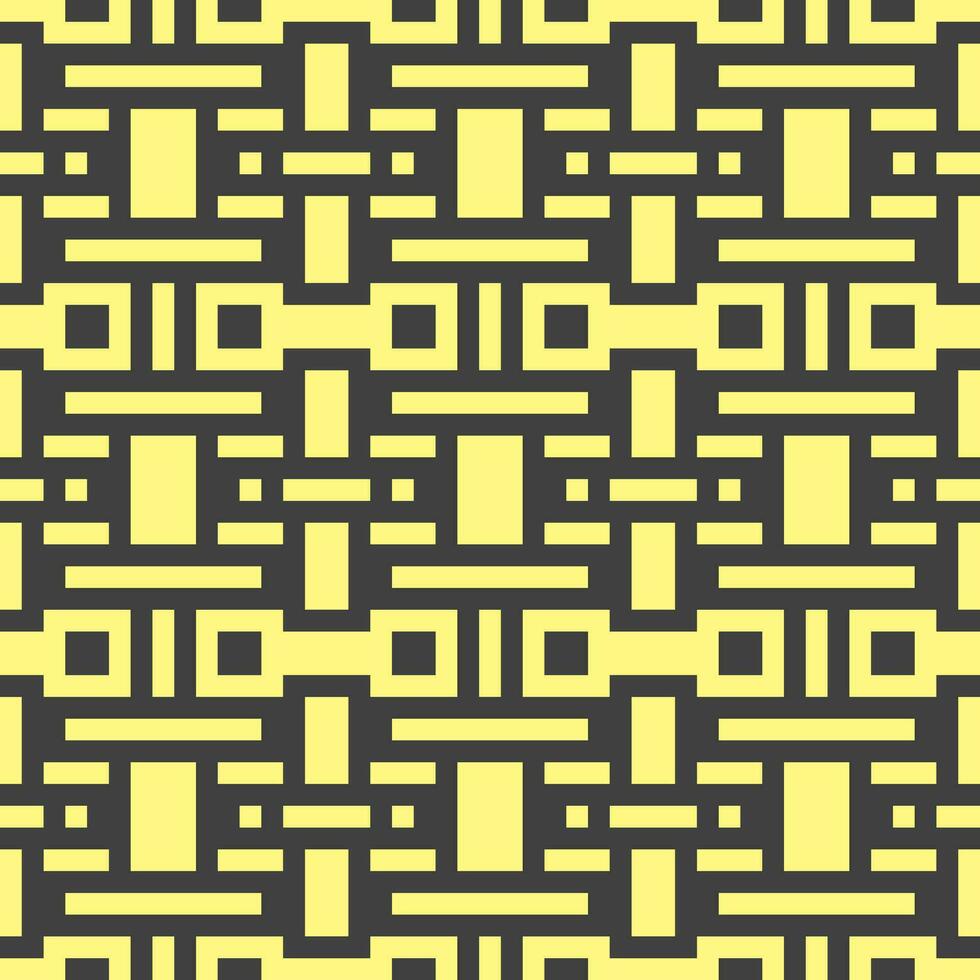 ein Gelb und schwarz geometrisch Muster vektor