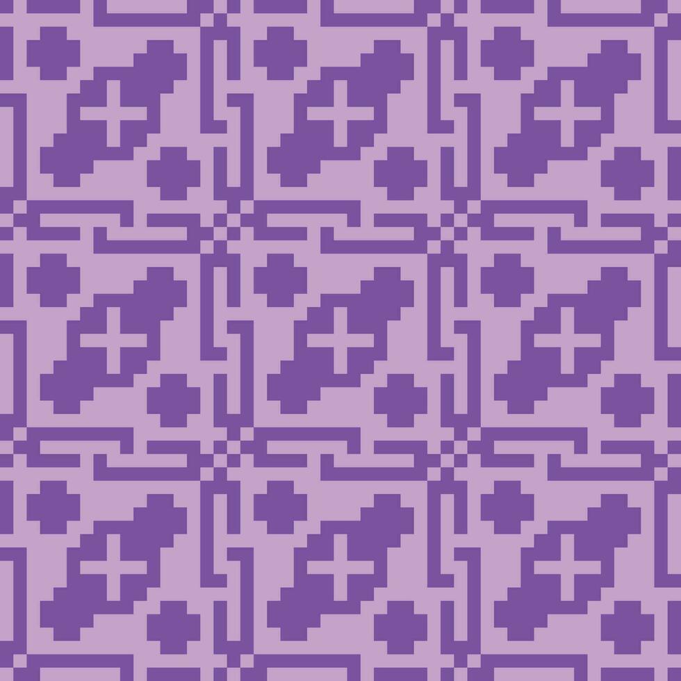 ein lila und Weiß Muster mit Quadrate vektor