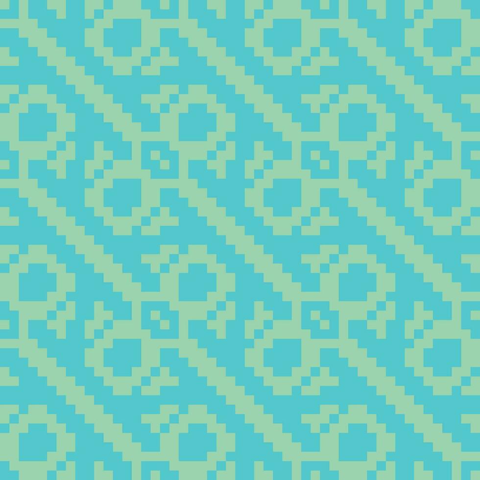 en blå och grön mönster med en korsa på den vektor