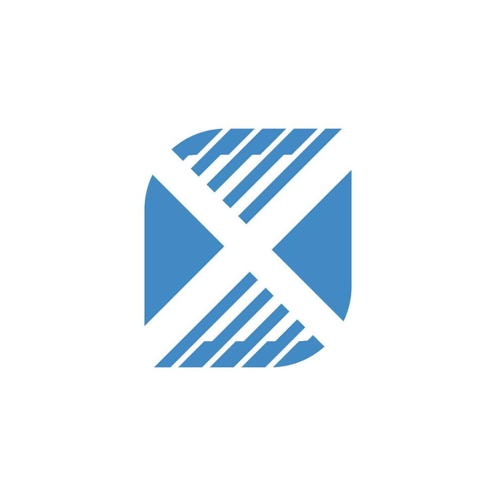 Brief x Design Element Symbol Vektor mit kreativ Konzept