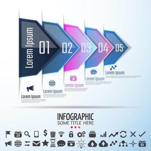 Infografiken-Designvorlage vektor