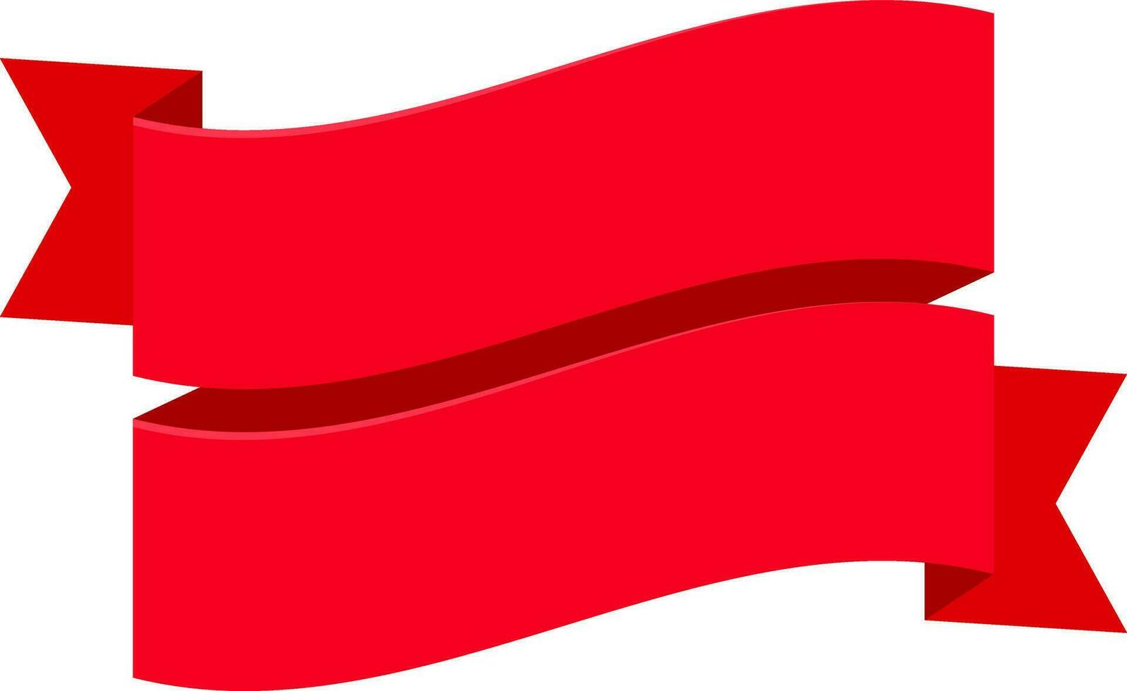 röd band vektor baner mall med transparent bakgrund