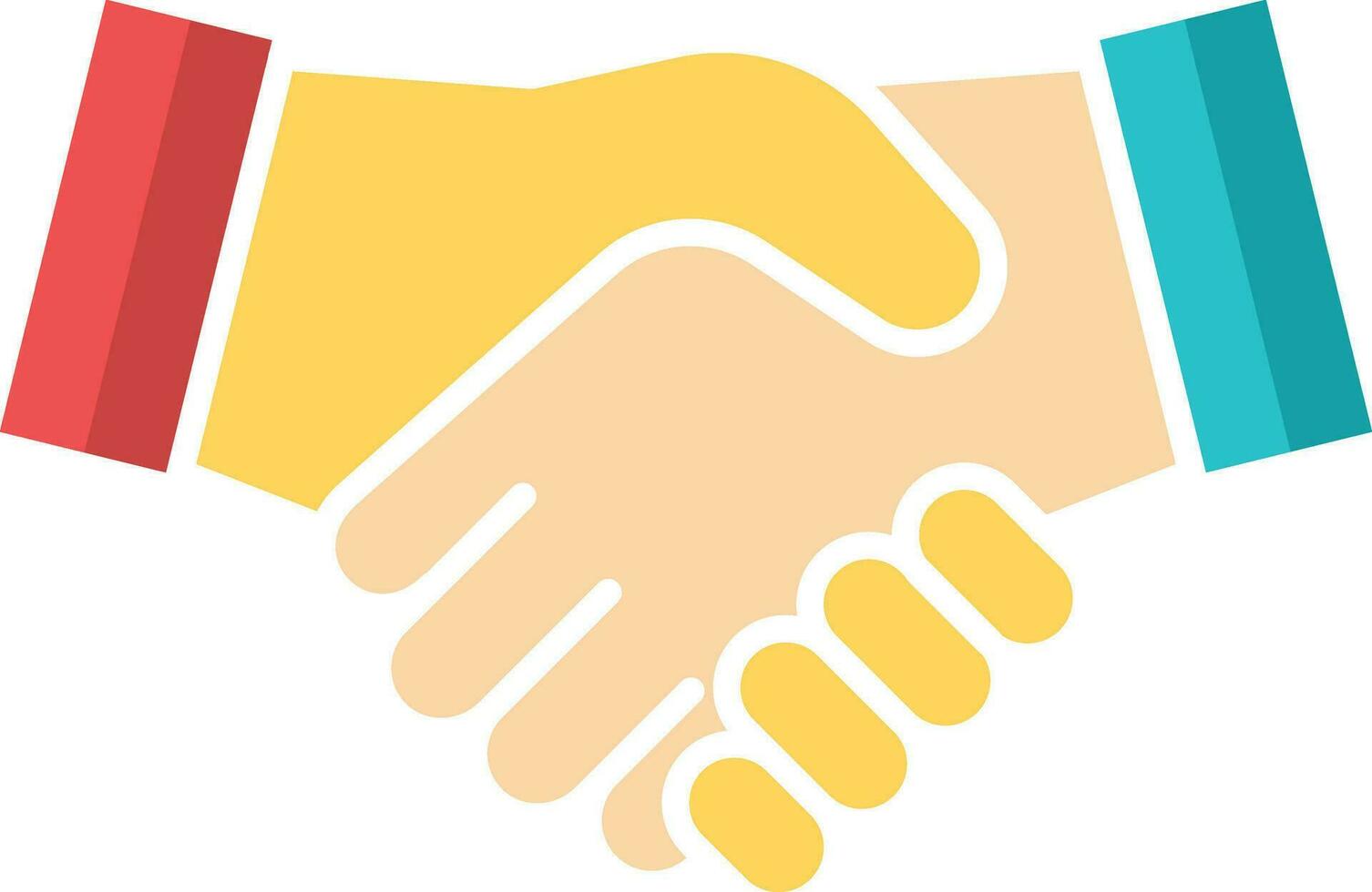 samarbete ikon. företag handslag eller kontrakt avtal vektor ikon