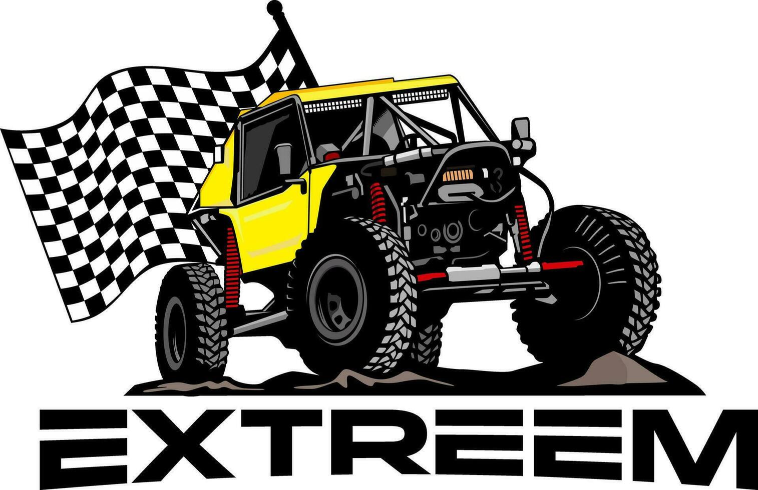 utv offroading social club logo design vektor