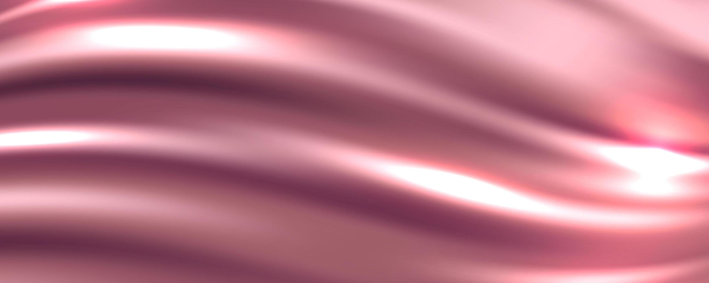 roségoldener Seidenstoff abstrakter Hintergrund, Vektorillustration vektor