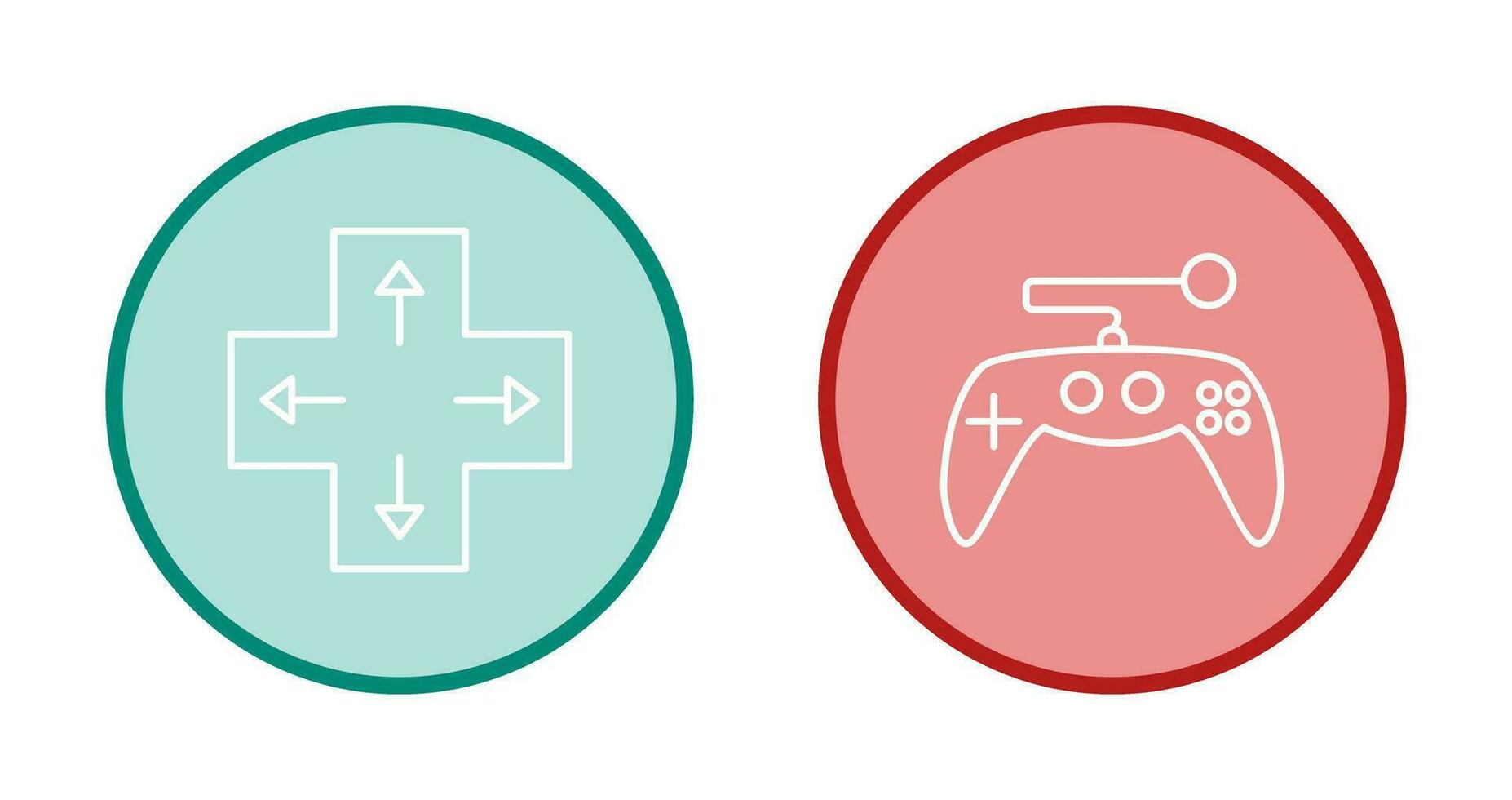 Richtung Schlüssel und Spielen Steuerung Symbol vektor