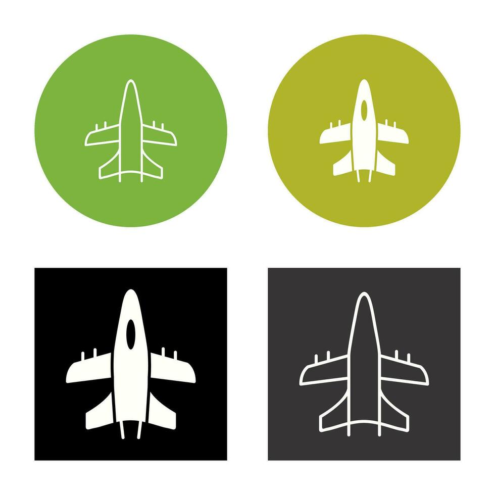 Militärflugzeug-Vektorsymbol vektor