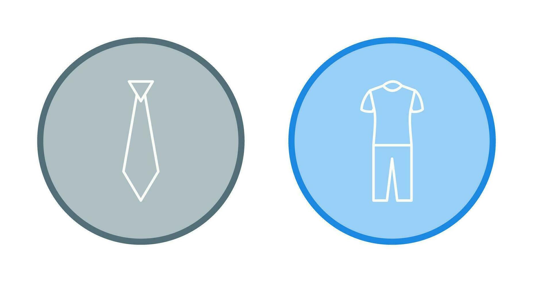 Krawatte und Pyjama Symbol vektor