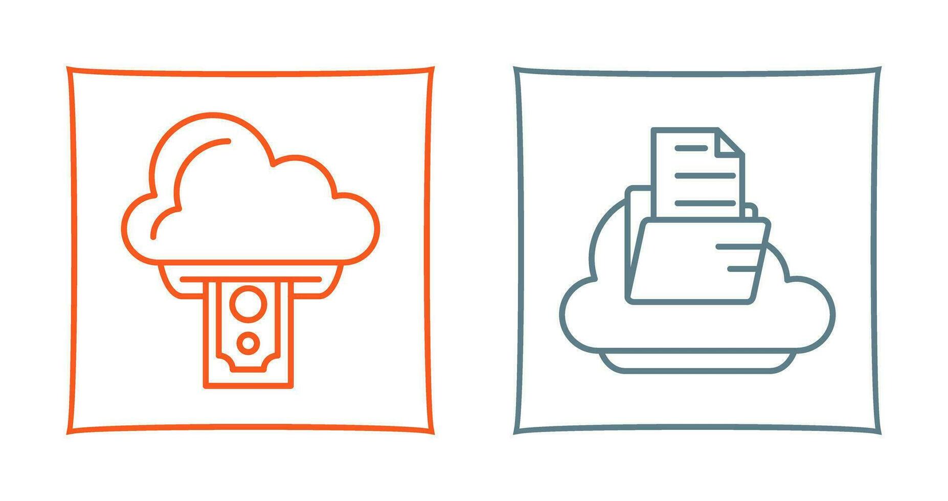 Wolke Computing und Wolke Symbol vektor