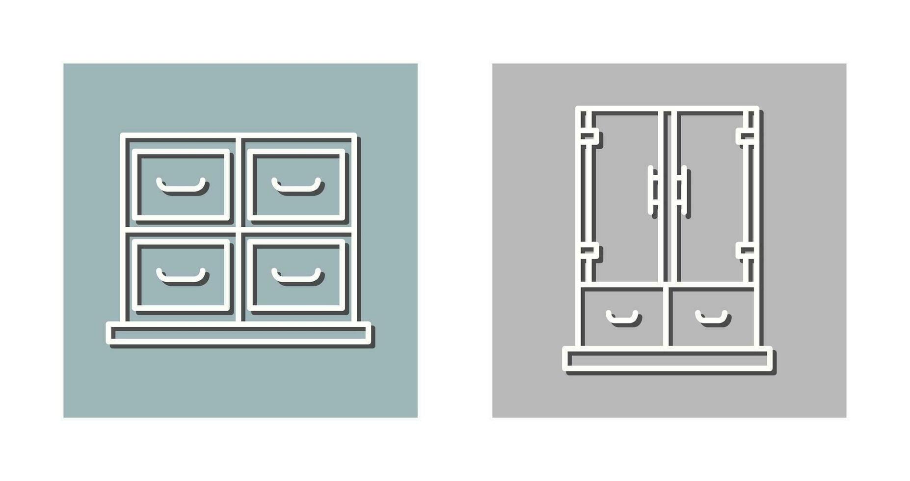 Kabinett und Geschäft Symbol vektor