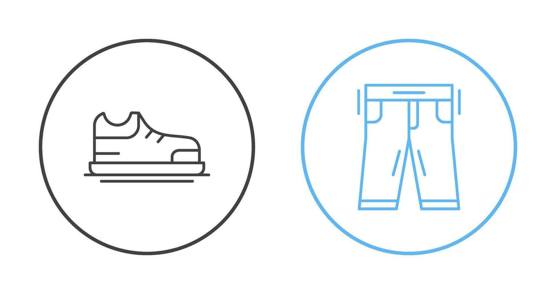 Schuhe und Hose Symbol vektor