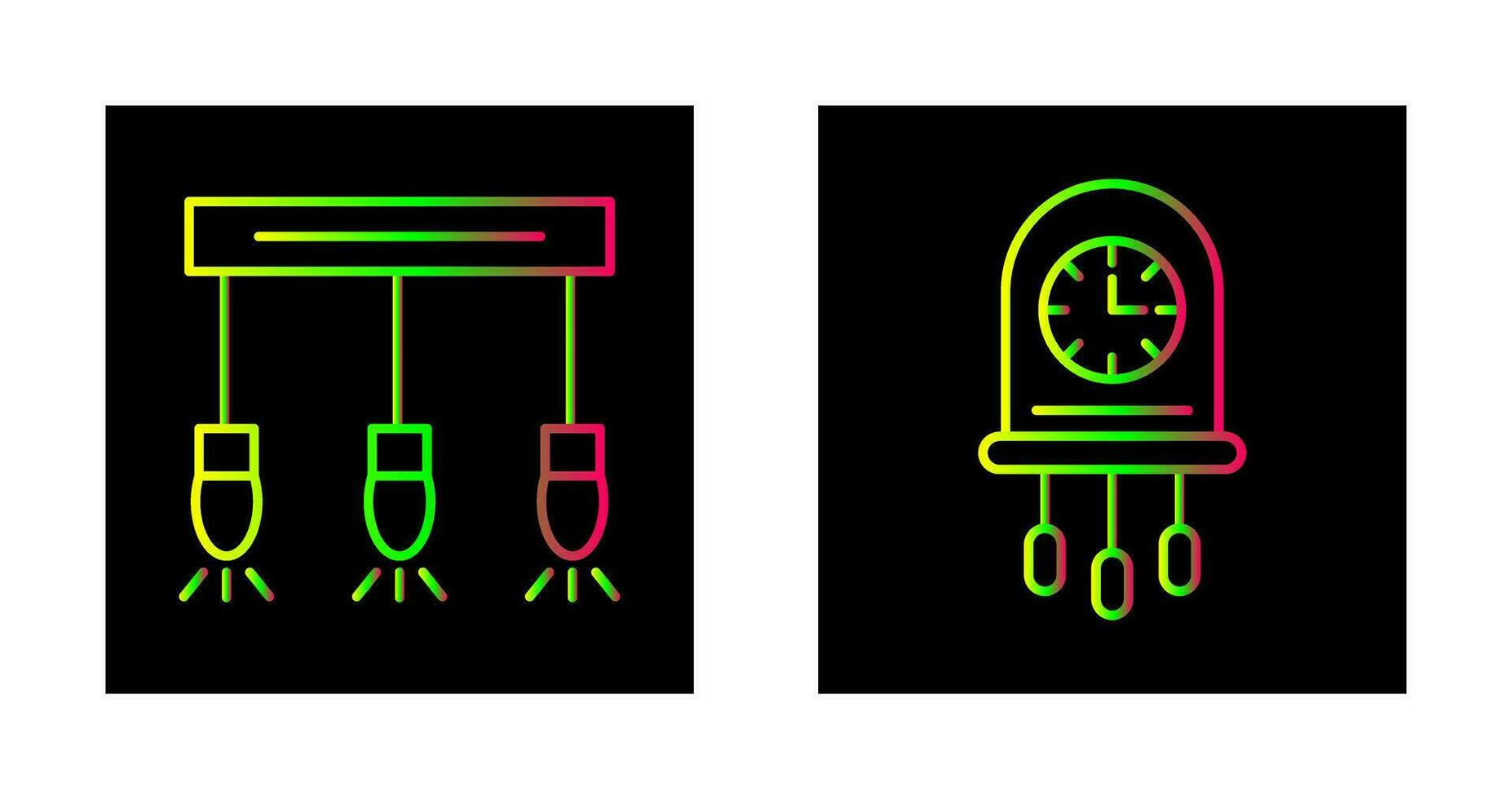 Licht und Uhr Symbol vektor