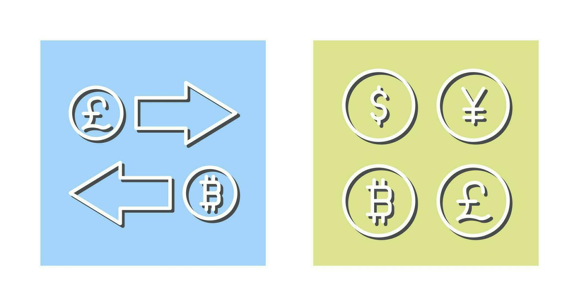 Austausch und Währung Symbol vektor