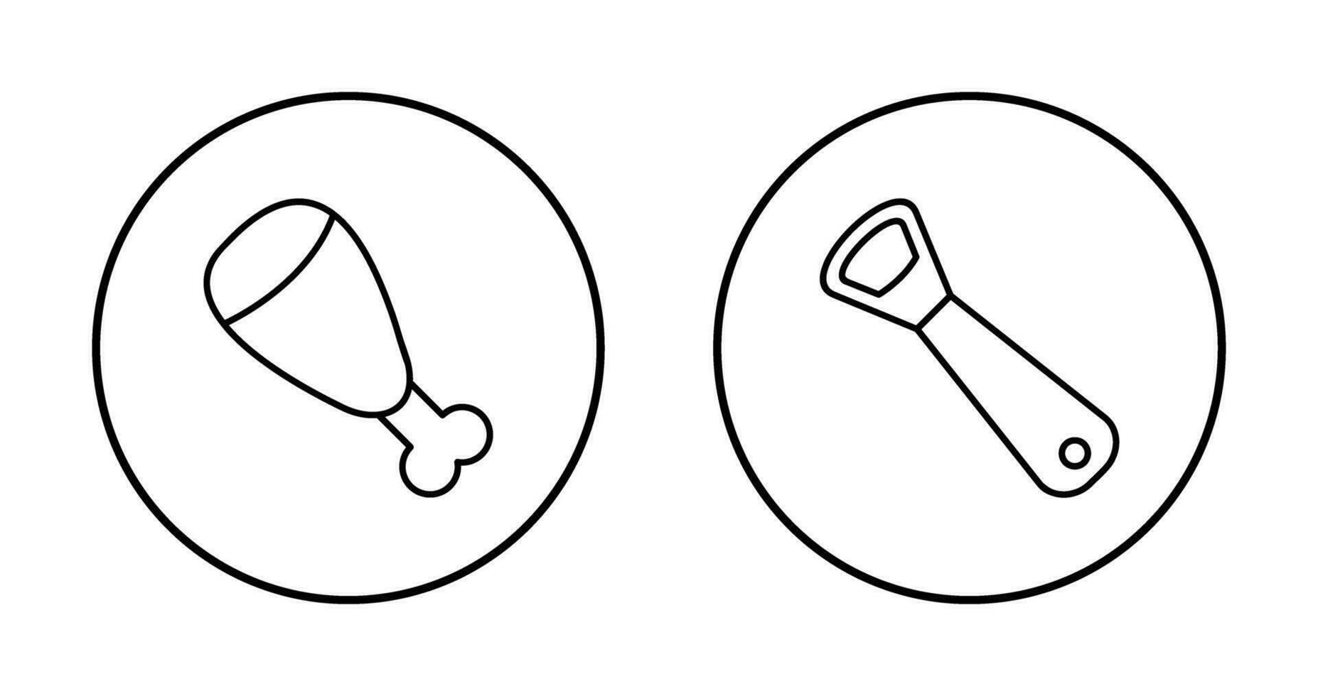 gekocht Schinken und Utensil Symbol vektor