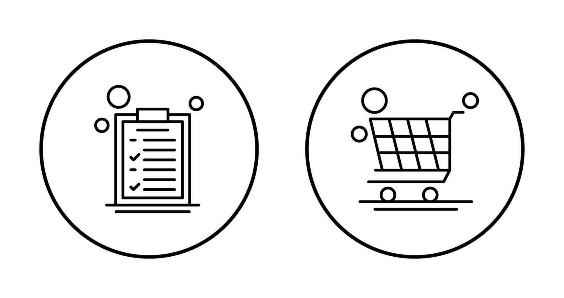 aufführen und Wagen Symbol vektor