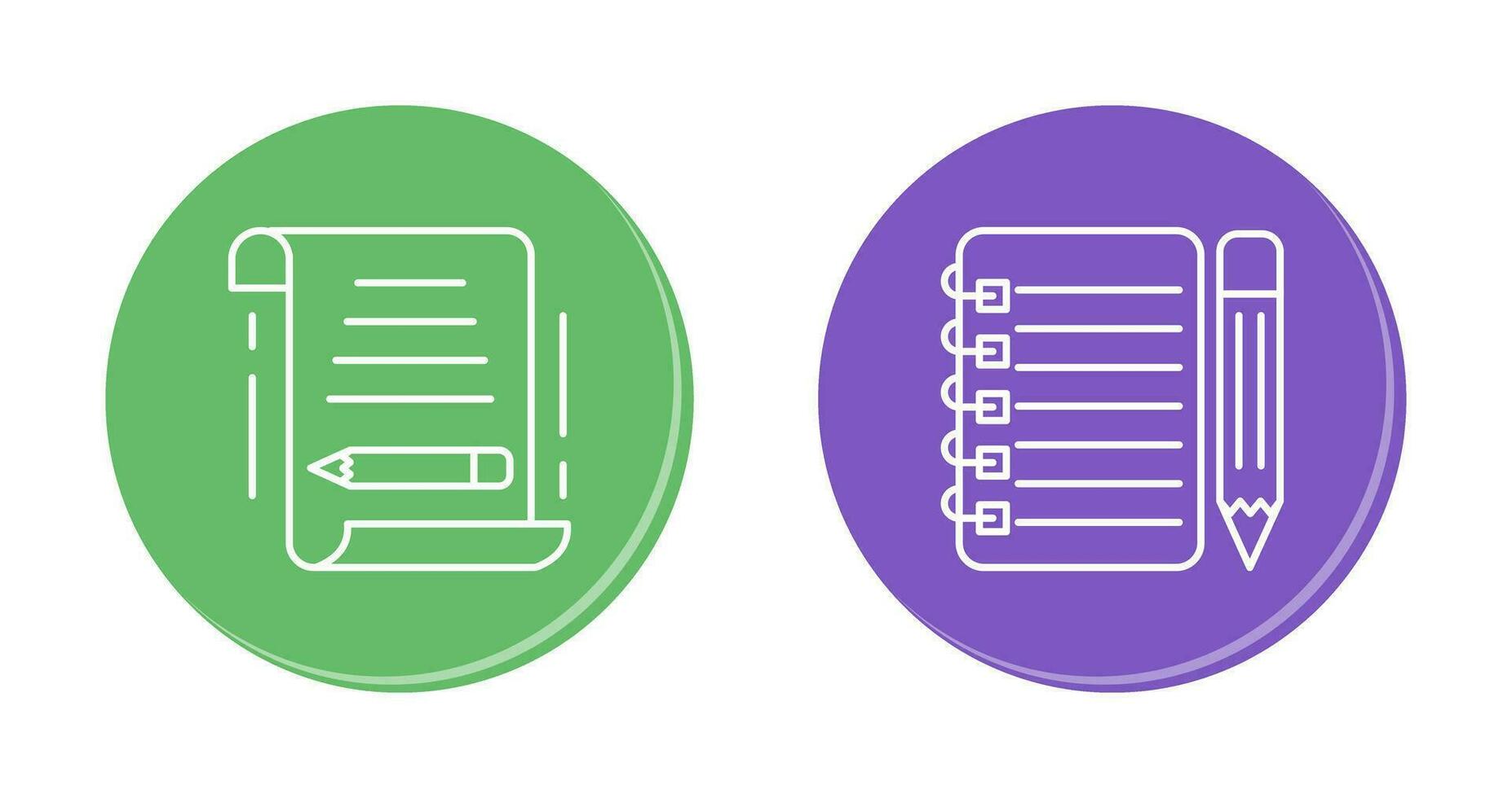 schreiben und Checkliste Symbol vektor