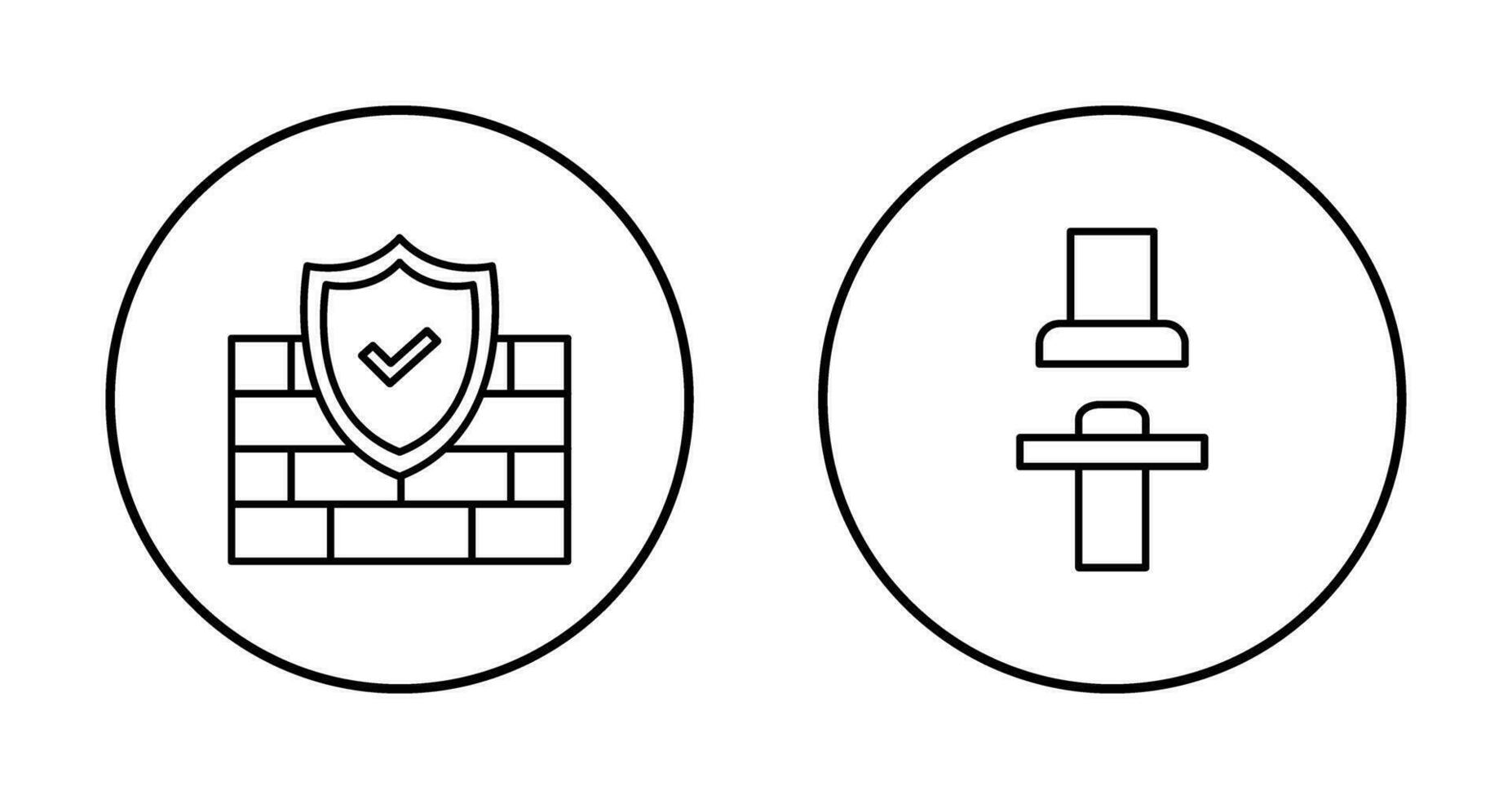 Firewall und Sitz Symbol vektor