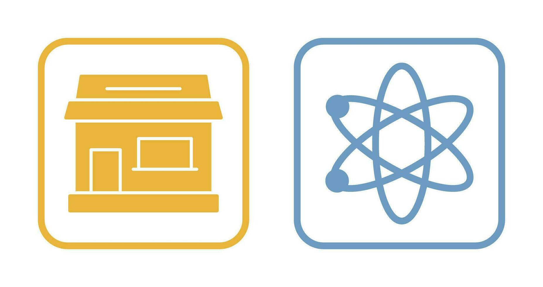 Geschäft und Atom Symbol vektor