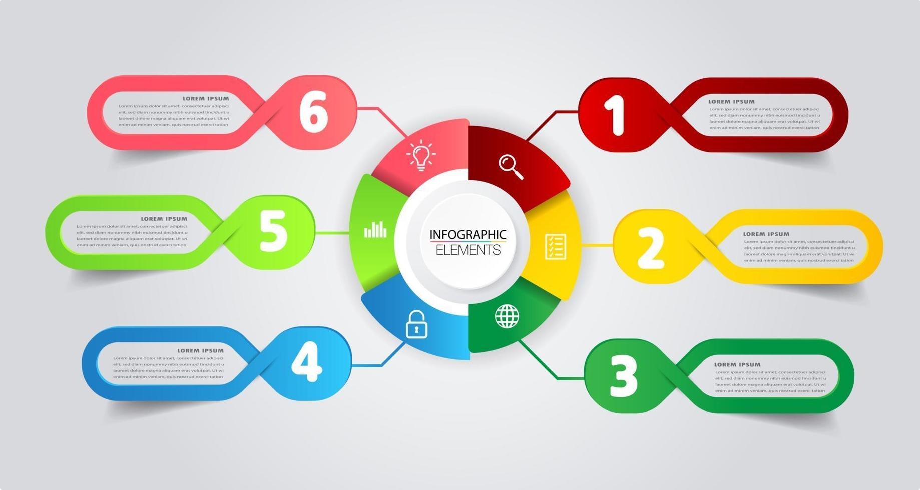 moderne Timeline-Textbox-Vorlage, Infografik-Banner vektor