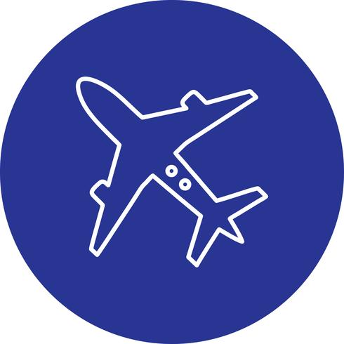 Vektor flygplan ikon