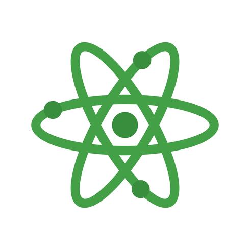 Atom flach Multi Farbsymbol vektor