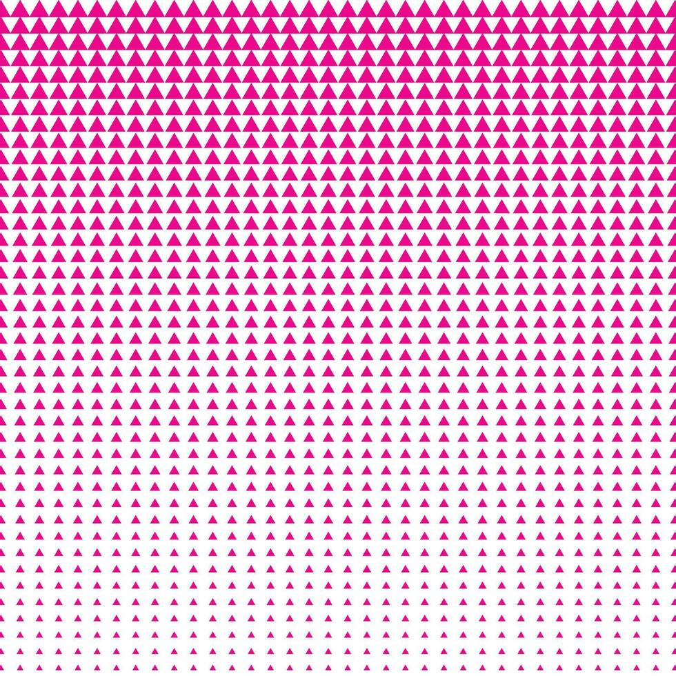 abstrakt sömlös stor till små rosa triangel halvton mönster. vektor